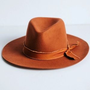 Gigi Pip Hannah Rust Red Floppy Fedora Hat